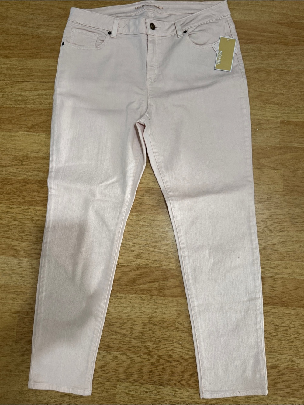 Michael Kors Women’s Light Pink Stretch Skinny Jeans Size 10